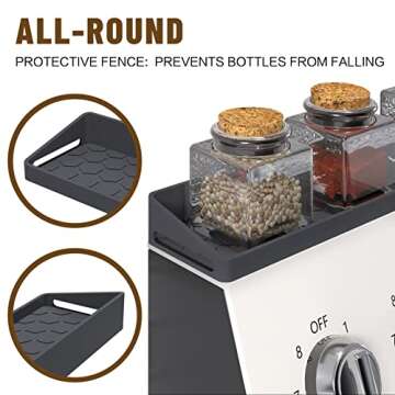 KILOW Kitchen Stove Top Shelf for Space Saving Cooking Organization