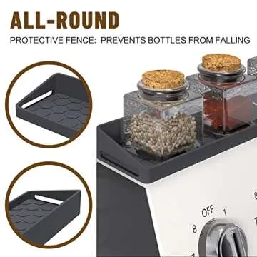 KILOW Kitchen Stove Top Shelf for Space Saving Cooking Organization