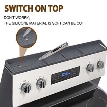 KILOW Kitchen Stove Top Shelf for Space Saving Cooking Organization