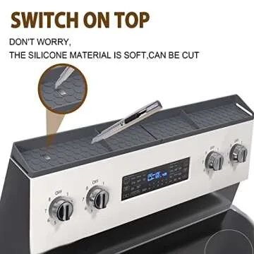 KILOW Kitchen Stove Top Shelf for Space Saving Cooking Organization