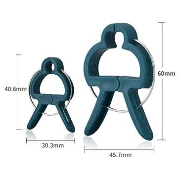 PERSZEN 60PCS Plant Clips 2 Sizes Adjusting Reusable Garden Plant Supports Clips for Supporting Stem...