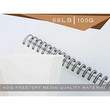 Bachmore Sketchpad 9X12 Inch for Artists - 100 Sheets