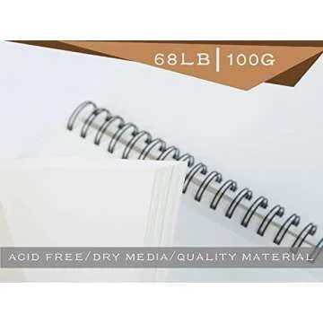Bachmore Sketchpad 9X12 Inch for Artists - 100 Sheets