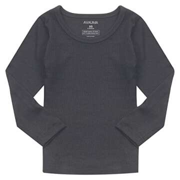 AVAUMA Baby Boys Girls Pajama Set Kids Toddler Snug fit Ribbed Sleepwear pjs for Daily Life Style (M...