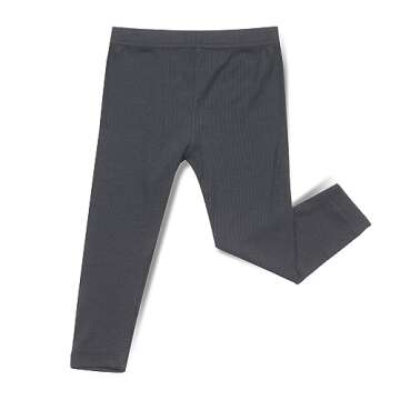 AVAUMA Baby Boys Girls Pajama Set Kids Toddler Snug fit Ribbed Sleepwear pjs for Daily Life Style (M/Charcoal(L))