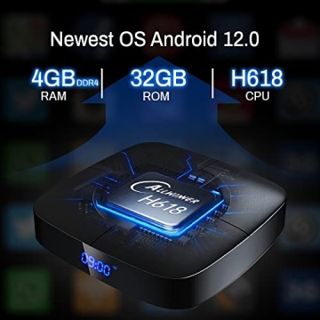 Android TV Box 12.0 with 4GB RAM and 32GB Storage