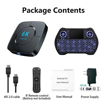 Android TV Box 12.0 with 4GB RAM and 32GB Storage