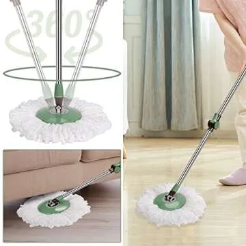 Nolopau Spin Mop and Bucket System with Foot Pedal Features