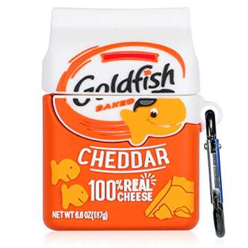 Oqplog for AirPod 2/1 Case Food Design Cover for AirPods Silicone Cases Air Pods Cute Funny Cartoon ...