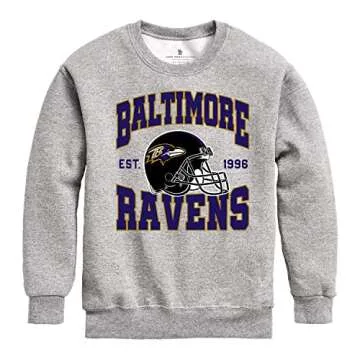 Junk Food NFL Baltimore Ravens Kids Crewneck Sweatshirt