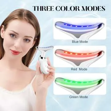 Neck Face Massager Face Sculpting Tool 3 Colour Modes and Vibration for Facial Massager for Double Chin