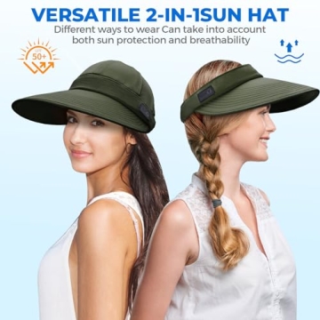 Sukeen 2-in-1 Cooling Visor Cap for Sun Protection