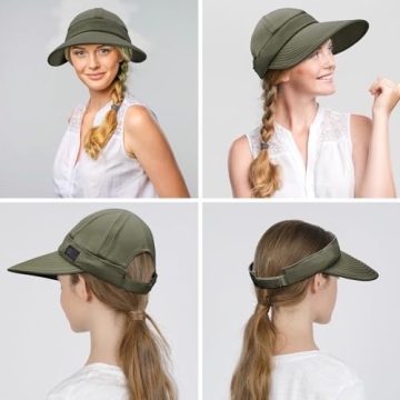 Sukeen 2-in-1 Cooling Visor Cap for Sun Protection