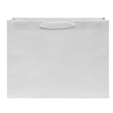Prime Line Packaging 16x6x12 25 Pack Large White Gift Bags with Handles, Reusable Shopping Tote for Christmas, Holidays, Weddings, Thank you, Bulk