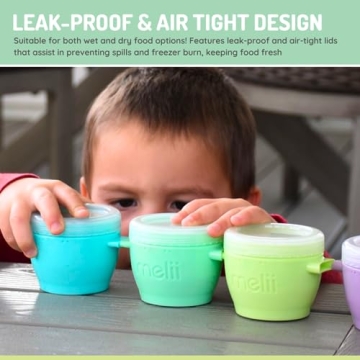 melii Snap & Go Baby Food Containers - 6 Pack, BPA-Free