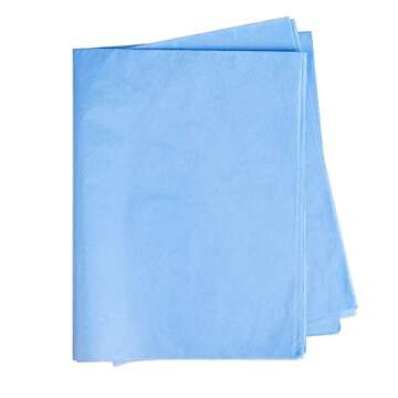 RUSPEPA Sky Blue Gift Wrapping Tissue Paper - 100 Sheets