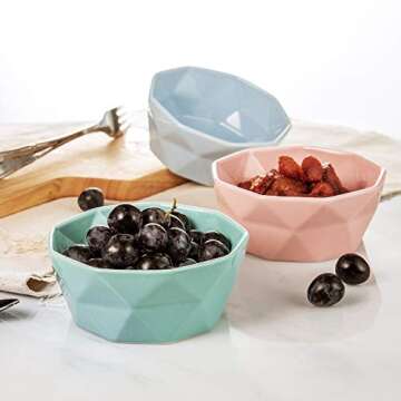 Porcelain Ramekins Dessert Bowls - 8 Ounce Set of 6