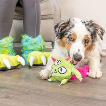Hyper Pet Doggie Pal Monster Interactive Plush Dog Toys - Wiggles, Vibrates, and Barks, Durable Dog ...