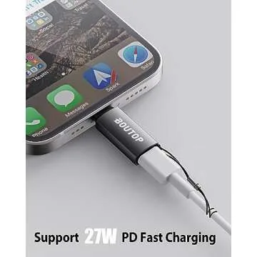 USB C to Lightning Adapter - MFi Certified Fast Charging
