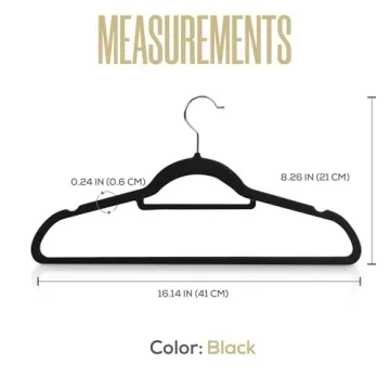 Utopia Home Velvet Hangers - Non-Slip Wardrobe Solution