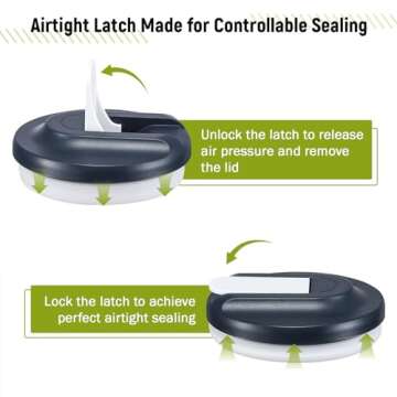 68 Oz Seal Pitcher With Lid and Spout, Large Iced Tea Pitcher for Fridge, Wide Mouth Glass Jar Container for Homemade Juice & Iced Tea, Iced Coffee, and Drinks