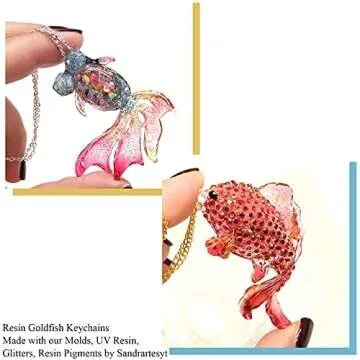 Creative Funshowcase Goldfish Silicone Mold for Crafts