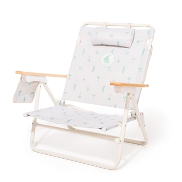Business & Pleasure Co. Margaritaville Manana Chair - Backpack Beach Chair, Lay Flat Reclining, Ligh...