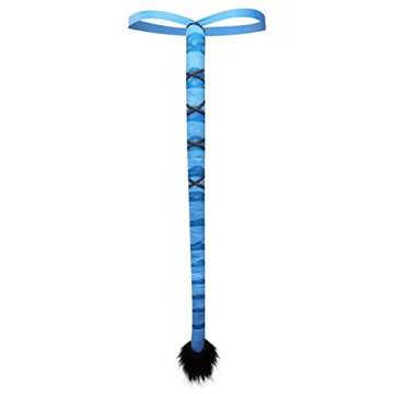 Gosbeliy Movie Blue Tail Costume Tail Cosplay Accessories Tails Prop for Adults