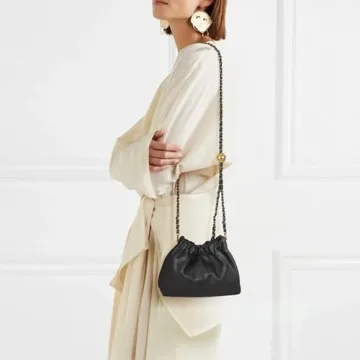 Stylish ANKICK Women's Leather Chain Hobo Bag