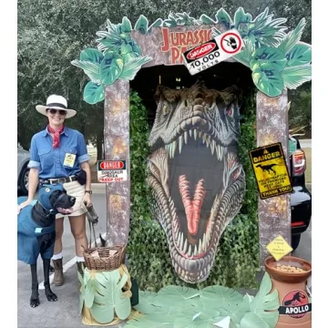 Dinosaur Monster Car Archway for Halloween Events