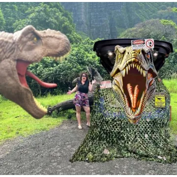 Dinosaur Monster Car Archway for Halloween Events
