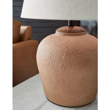 Scantor Metal Table Lamp with Texture and Style
