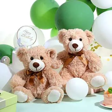 Zhanmai 12 Light Brown Plush Bear Stuffed Animals