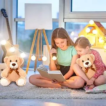 Zhanmai 12 Light Brown Plush Bear Stuffed Animals