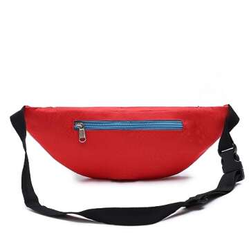 Rainbow Fanny Pack for Festivals and Everyday Use