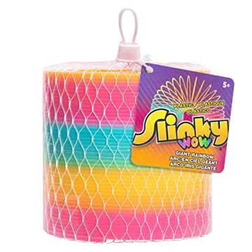 Just Play Giant Rainbow Slinky - Original 5-Inch Toy for Kids