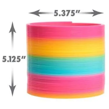 Just Play Giant Rainbow Slinky - Original 5-Inch Toy for Kids