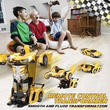 Britik Transform Remote Control Car Toy - Fun for Ages 4-12