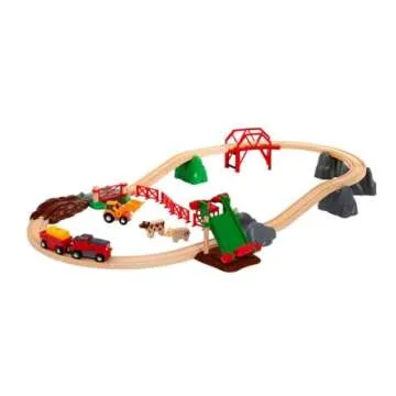 BRIO 33984 Animal Farm Set - Engaging Wooden Toy Train Set for Kids | Enhances Motor Skills | FSC-Certified Wood | Ideal for Ages 3 and Up