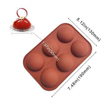 2 Pcs Silicone Baking Molds for Hot Chocolate & More