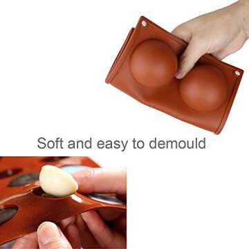 2 Pcs Silicone Baking Molds for Hot Chocolate & More