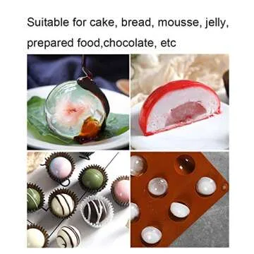 2 Pcs Silicone Baking Molds for Hot Chocolate & More