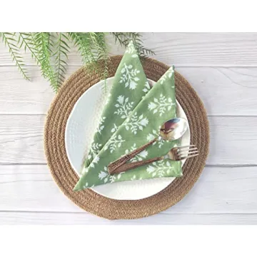 Craftbot Soft Cotton Napkins - 18x18 Eco-Friendly Cloth Set