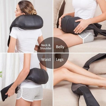 Snailax Cordless Shiatsu Neck and Shoulder Massager