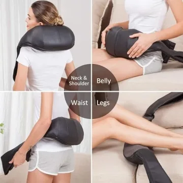 Snailax Cordless Shiatsu Neck and Shoulder Massager