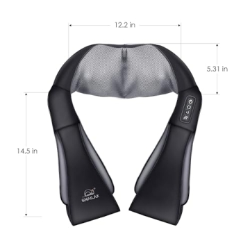 Snailax Cordless Shiatsu Neck and Shoulder Massager