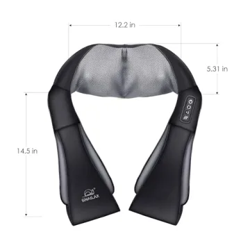 Snailax Cordless Shiatsu Neck and Shoulder Massager