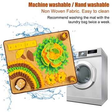 Verybegin Snuffle Mat for Dogs, 31.5" Large Interactive Puzzle