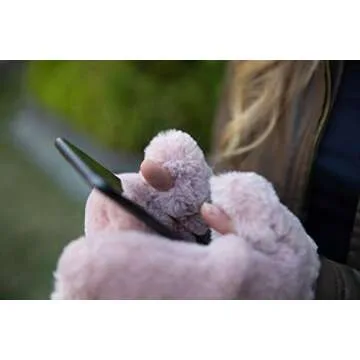 Funky Junque Faux Fur Convertible Mittens for Women