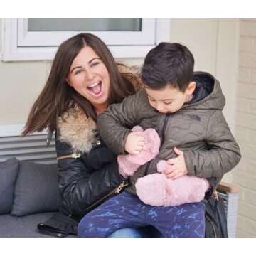 Funky Junque Faux Fur Convertible Mittens for Women